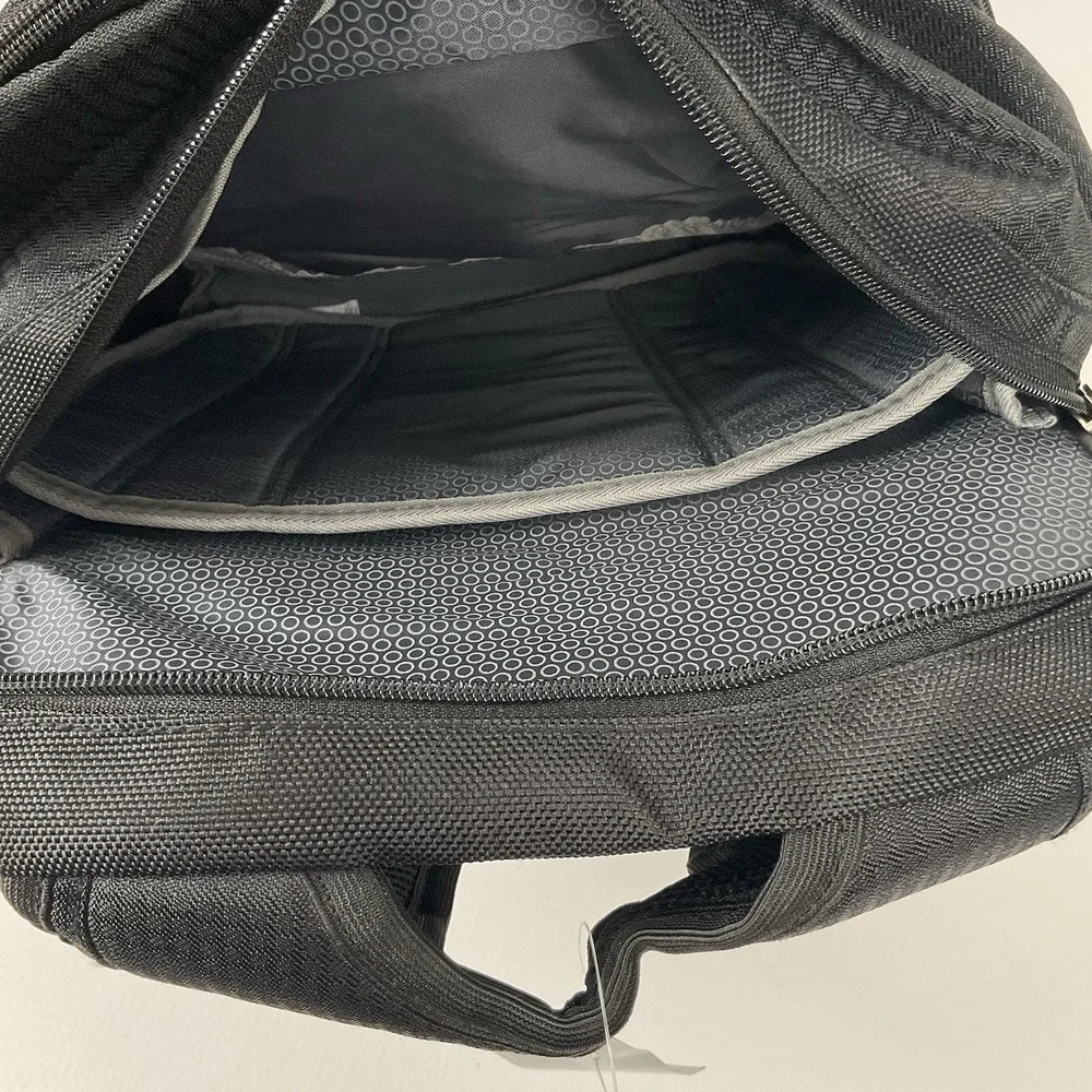 High Sierra Black Laptop Backpack Azek Logo Travel Work‎ School Bag New